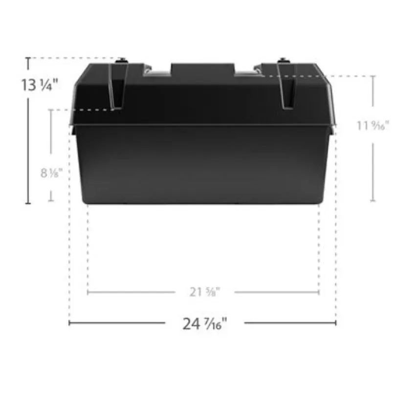 DOUBLE BATTERY BOX, END TO END